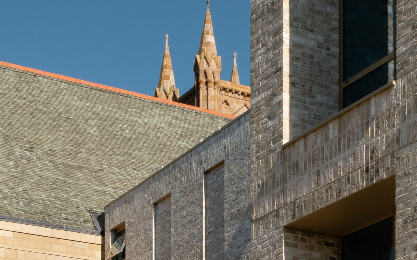 Exterior of modern house extension