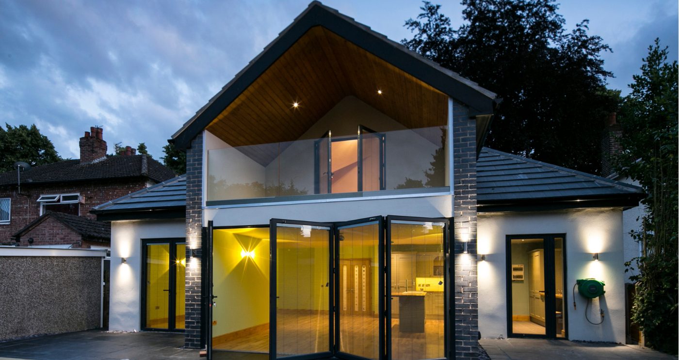 Exterior of a modern dormer bungalow conversion in Chorlton