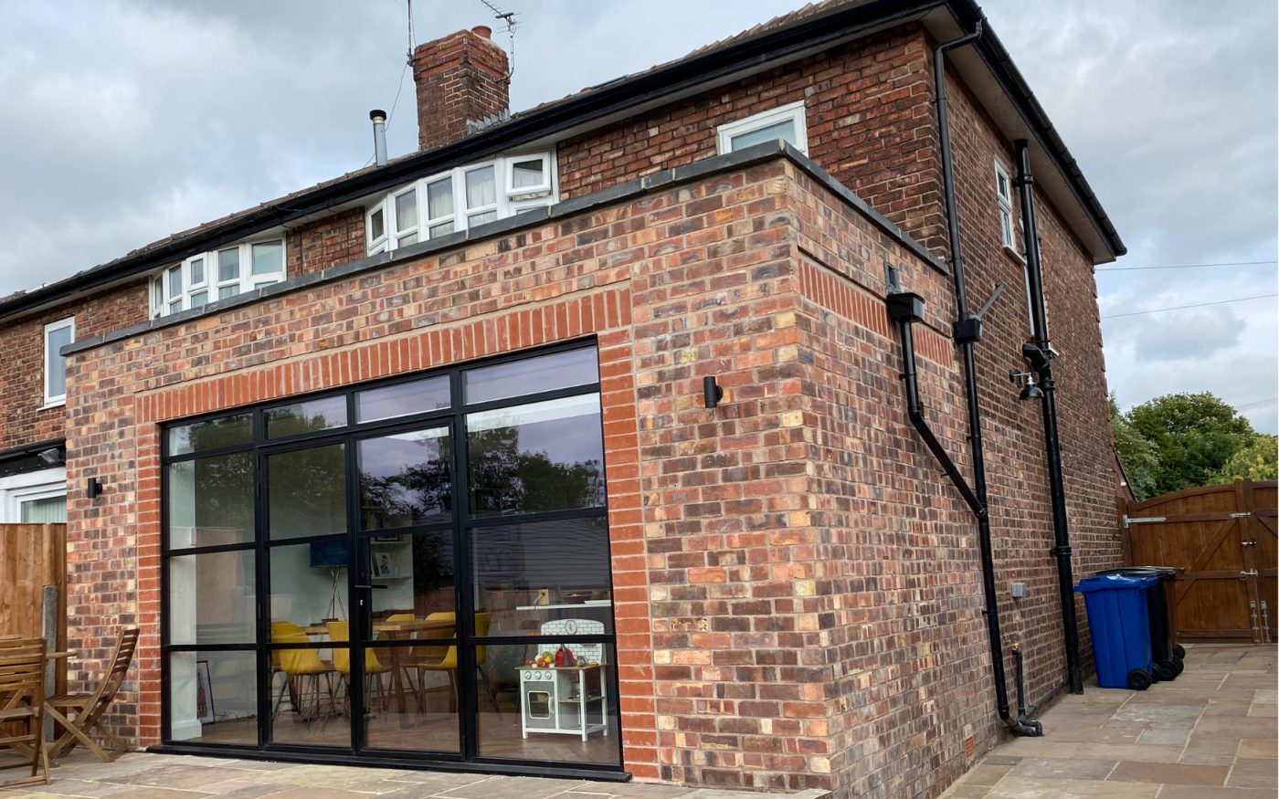 Exterior of modern house extension