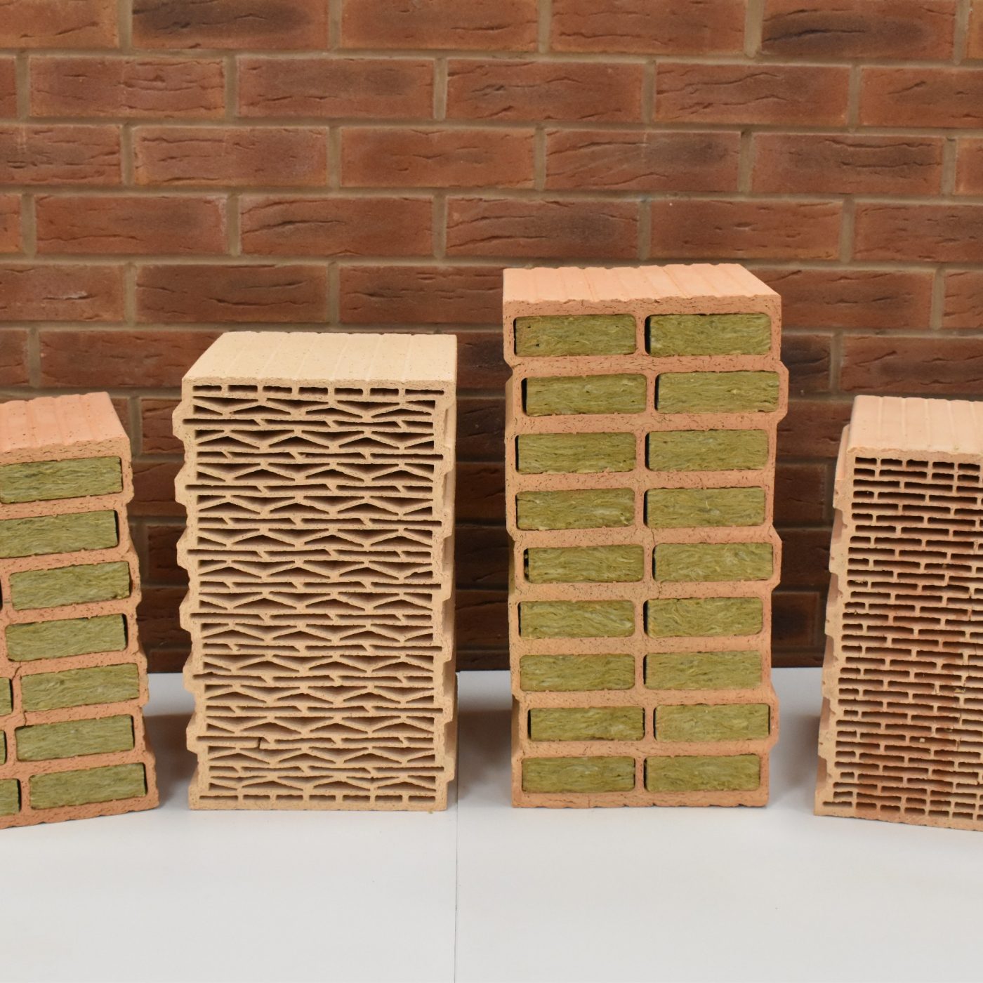 Range of Porotherm clay blocks
