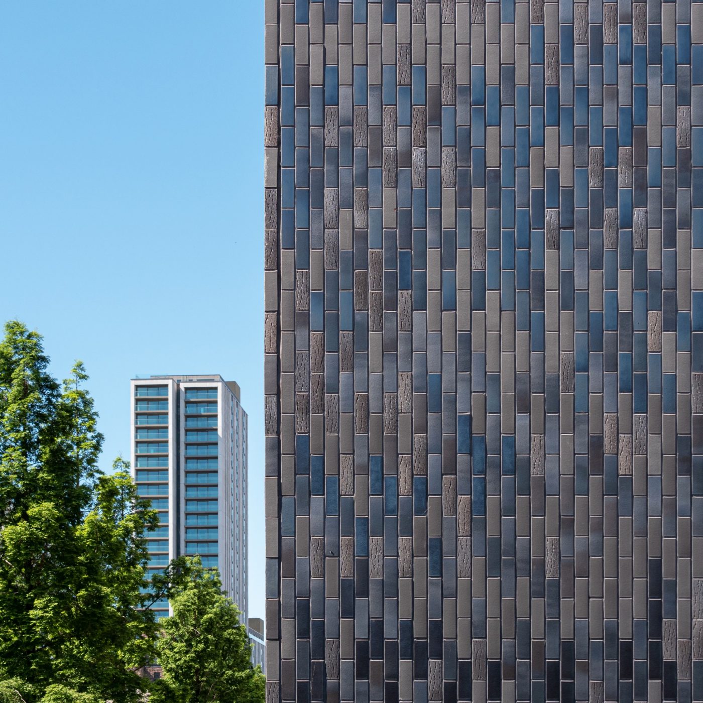Exterior of modern building with Corium facade