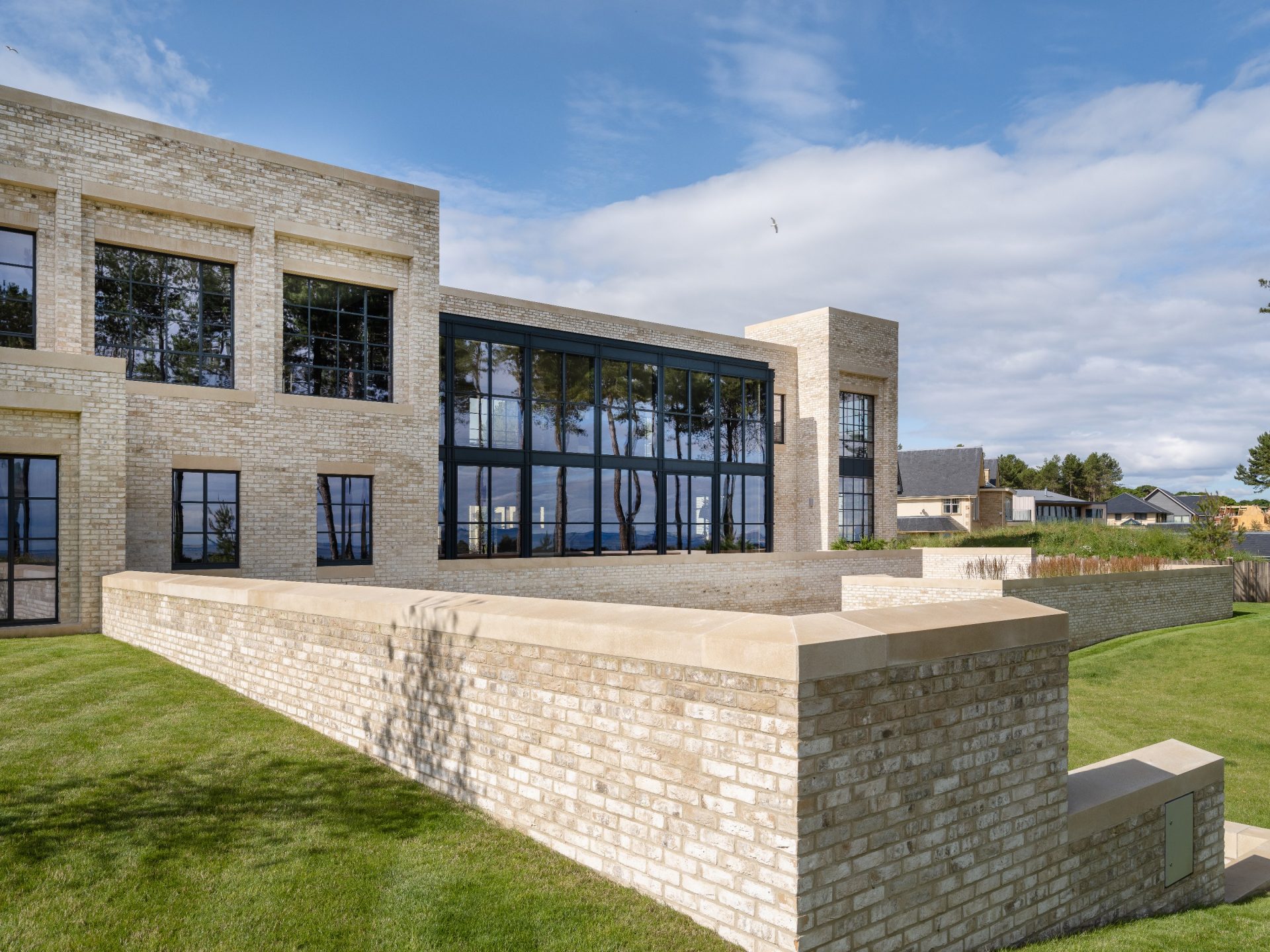 Large modern house with Marziale brickwork