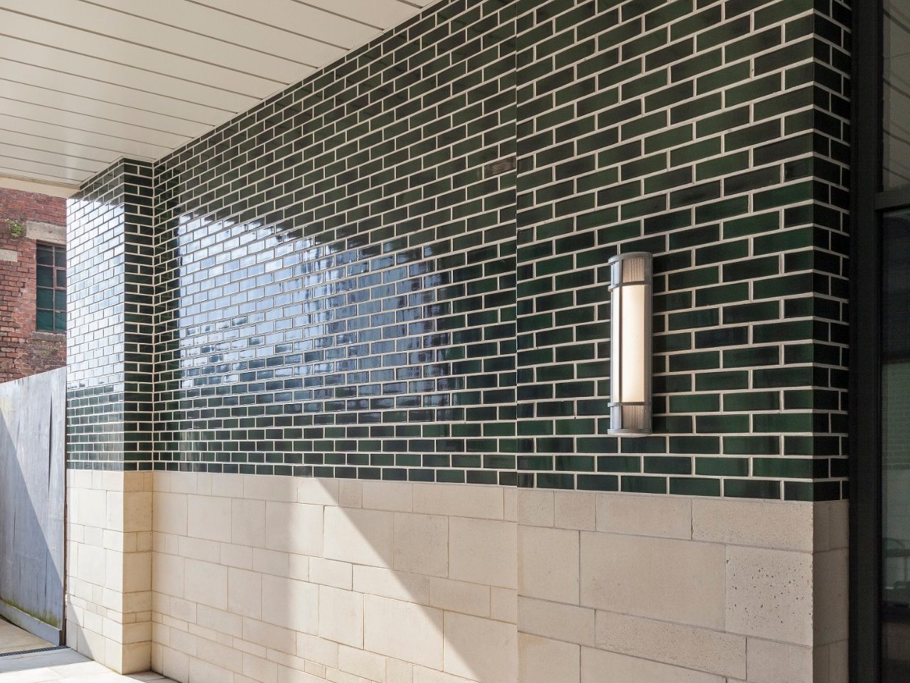 Swansea High Street built in Green Glazed brick 