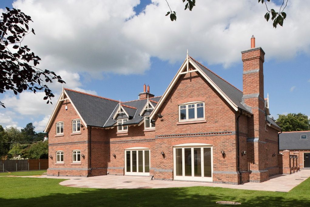 Large modern semi-detached houses