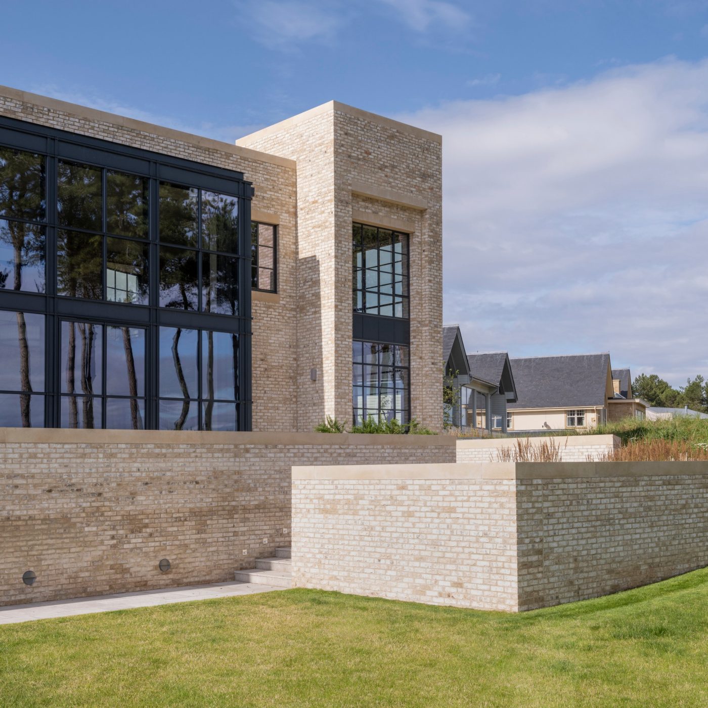 Stunning modern home with Marziale brick exterior