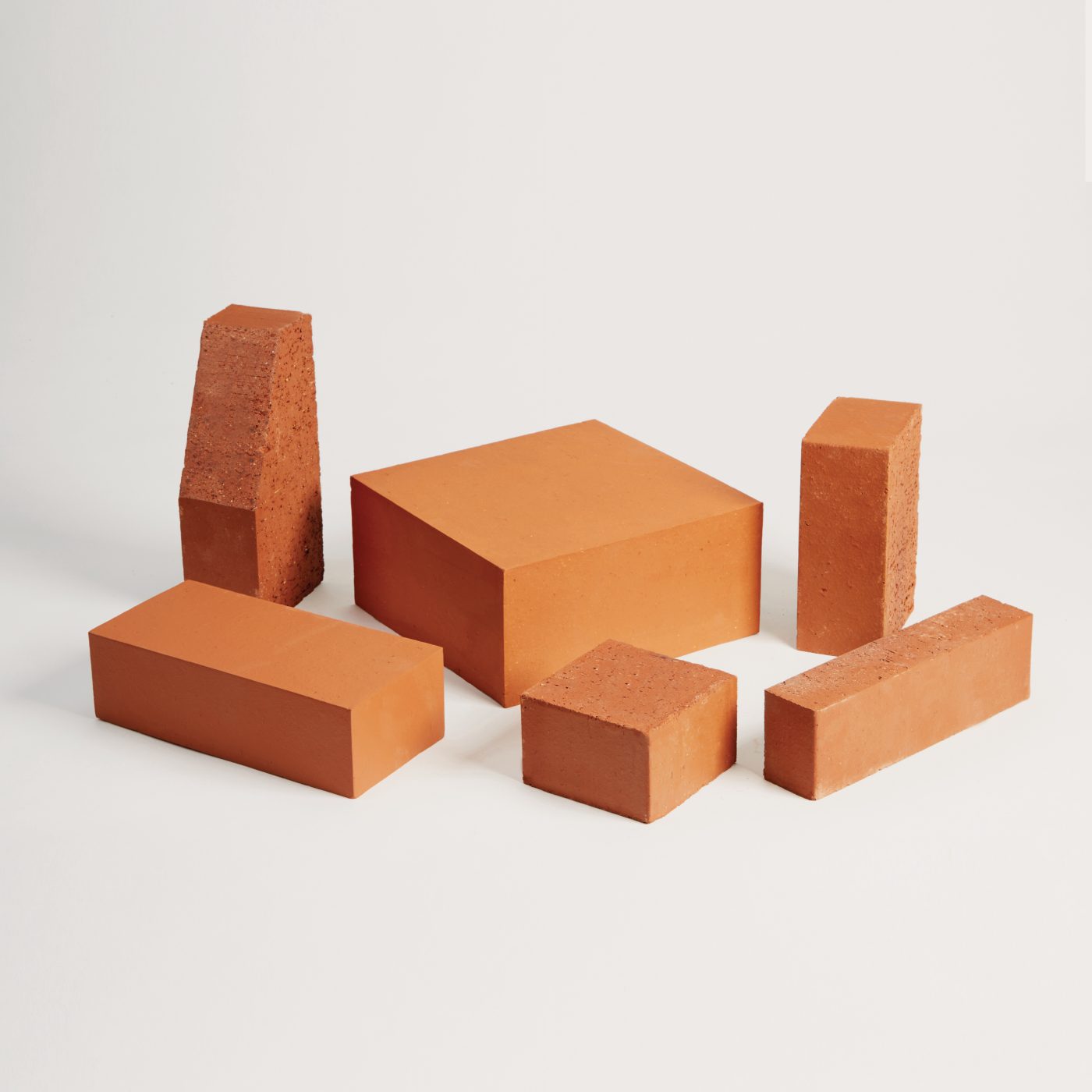 Selection of red bonding bricks