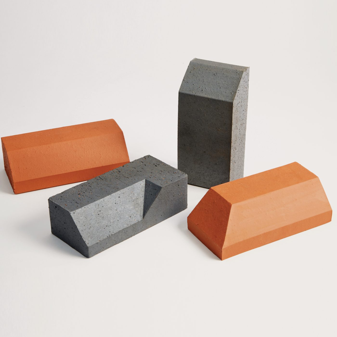 Red and blue plinth special bricks
