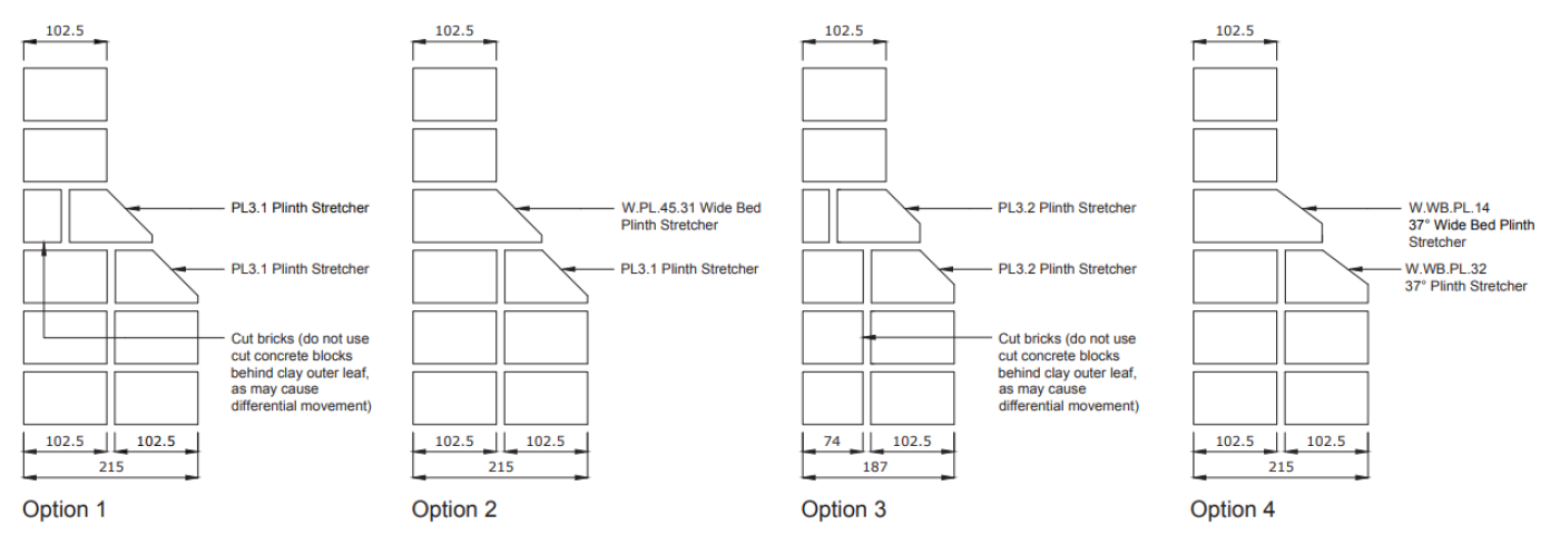 Plinth Special Shaped Bricks Wienerberger UK