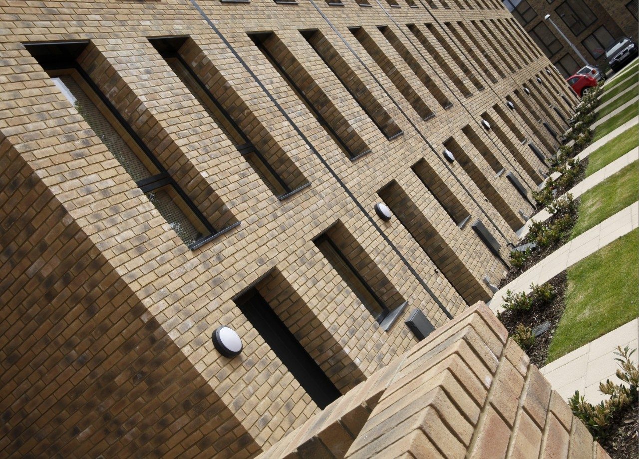 Shrewsbury hospital exterior brick walls