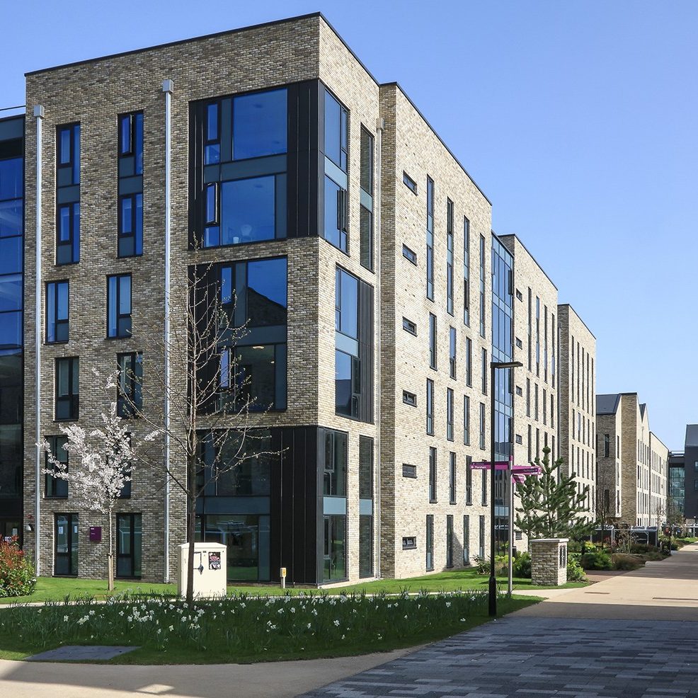 Cream multi-storey student accomodation in Manchester