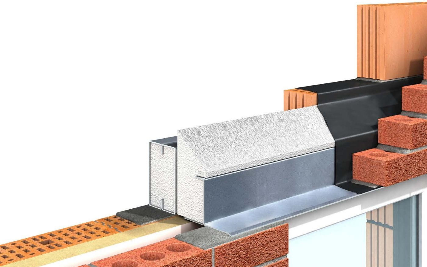 Diagram of steel lintel