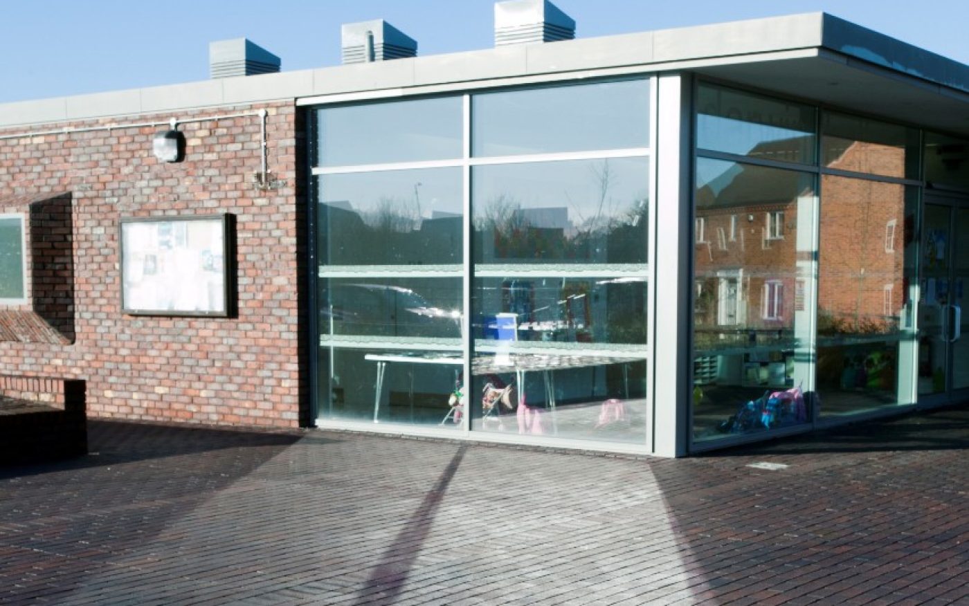 Permeable paving used outside Darwin Hall