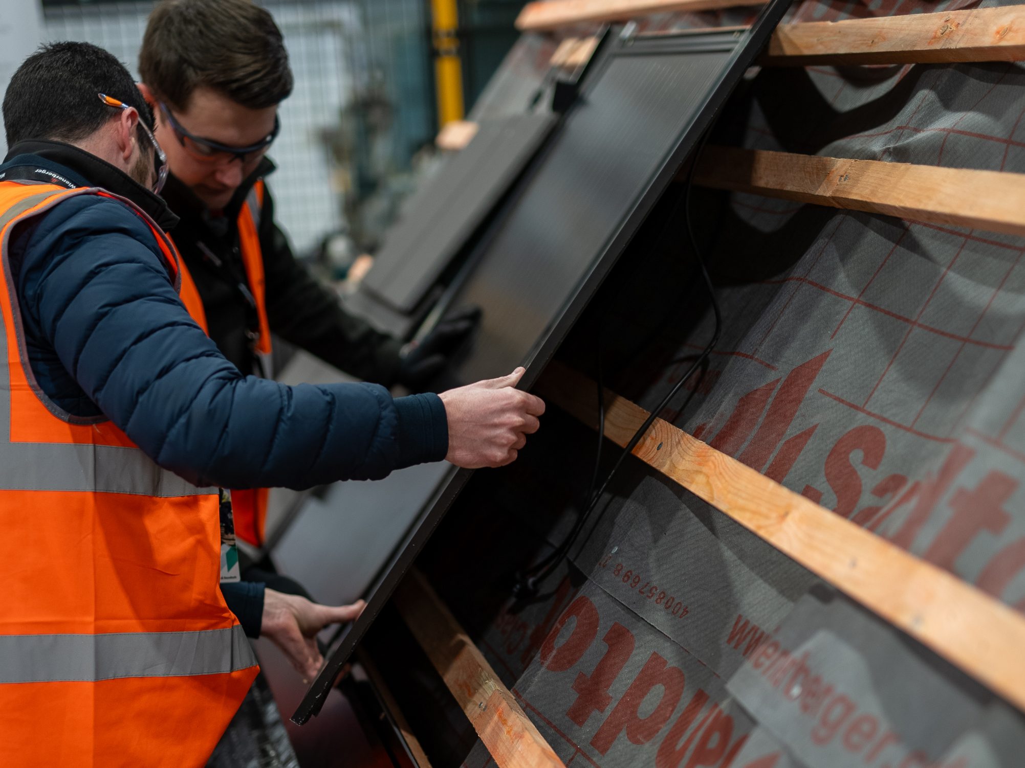 In-roof solar installation