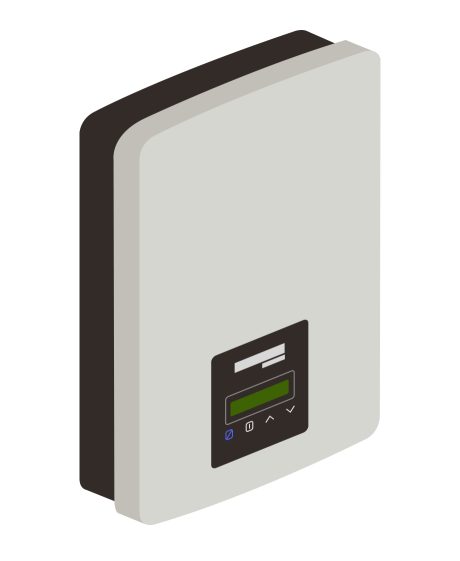 Solar inverter illustration