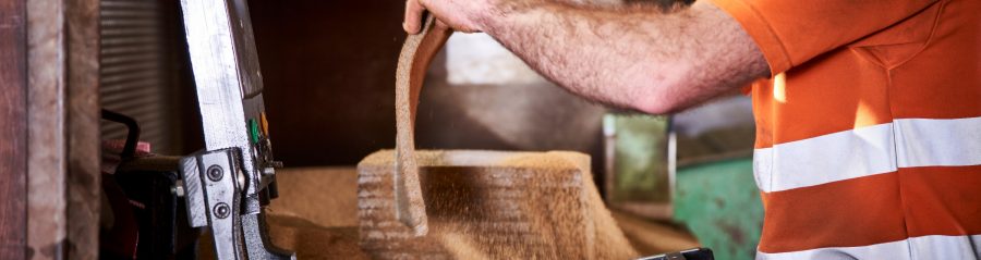 Keymer tile being made