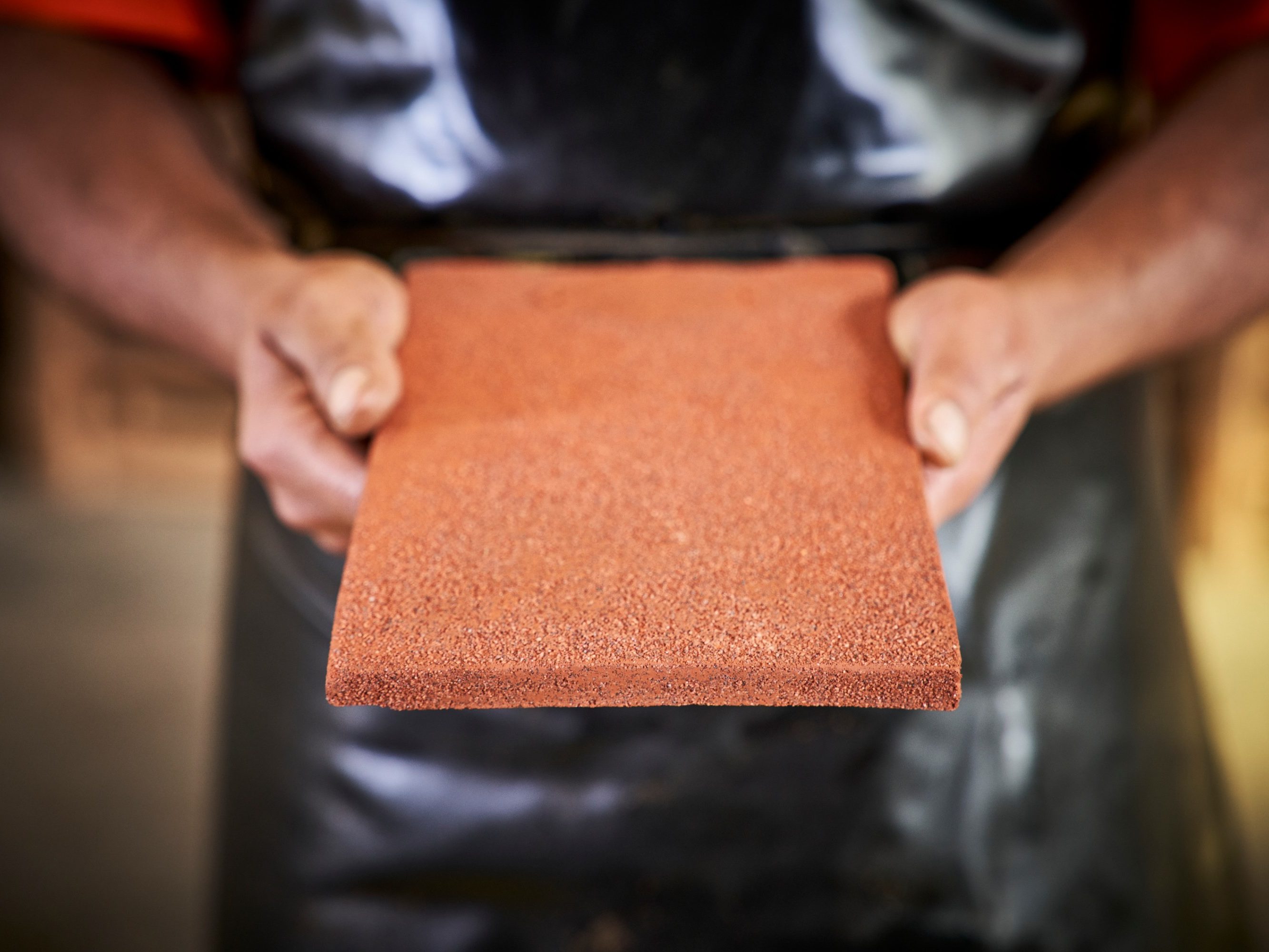 Keymer tile being displayed