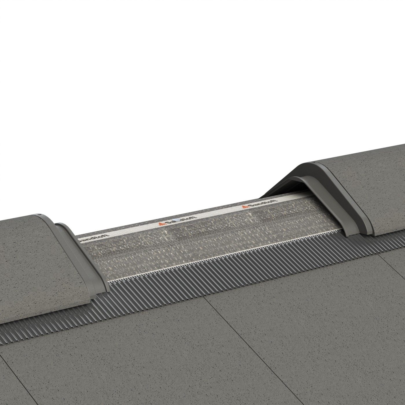 Roll ridge roof accessory