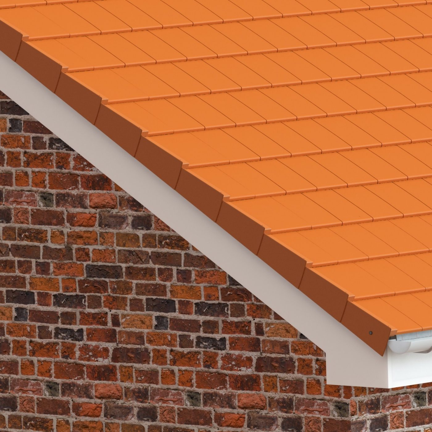 An illustration of TLE/MF Dry Verge installed onsite.