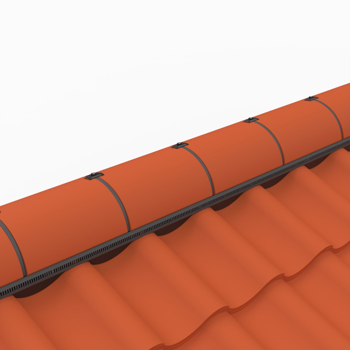 Finished dry ridge system