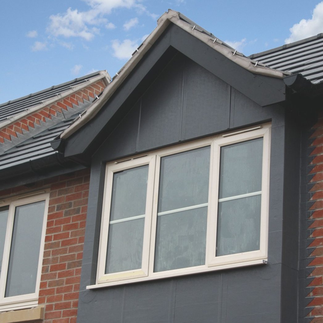 An image of the Aluminium Flash Grey Product with Insitu shot.