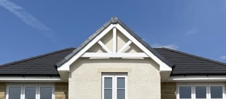 wienerberger's dark Rivius Antique Slate roof tiles on new property
