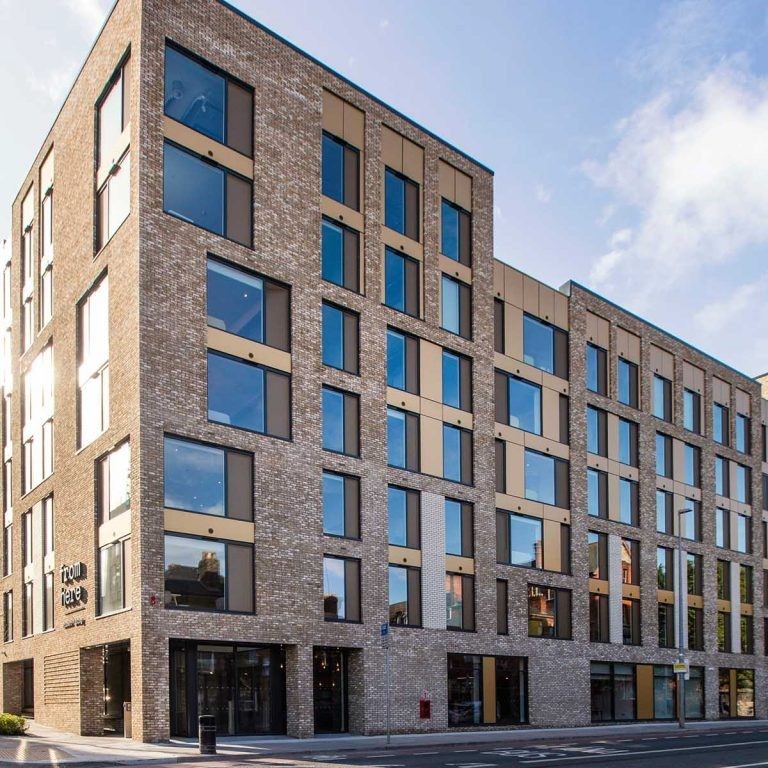 Exterior of modern accommodation block