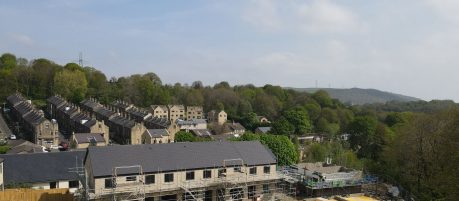 Landscape view of the are surrounding new housing estate