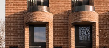 Close up of Wienerberger Apollo Red Multi used for the four new townhouses