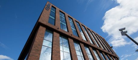 Multi-storey brick building using Wienerberger's Ashington Red Multi