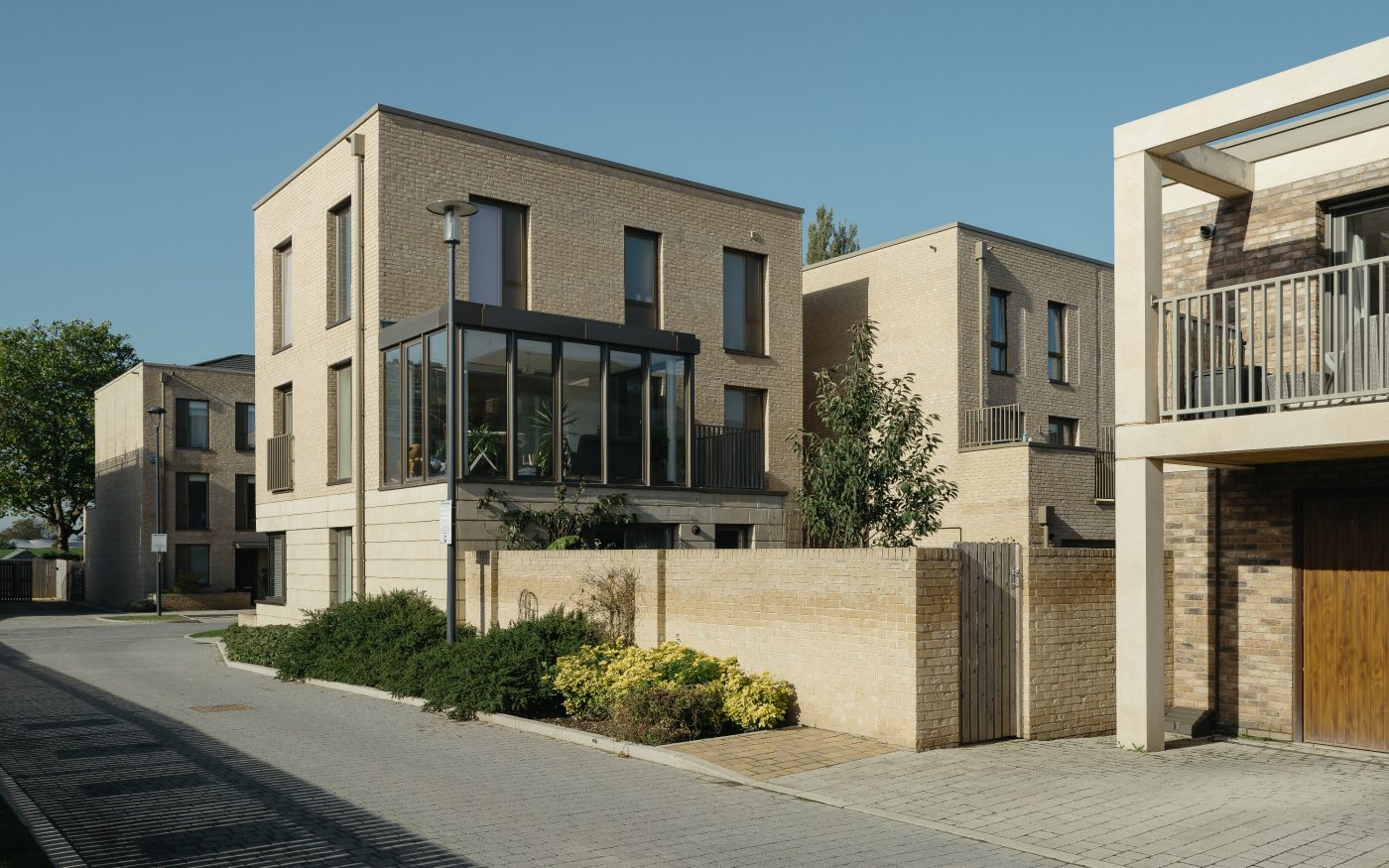 Modern brick housing development