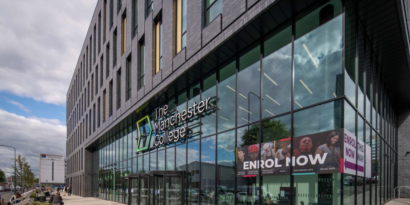 Multi storey modern college campus building