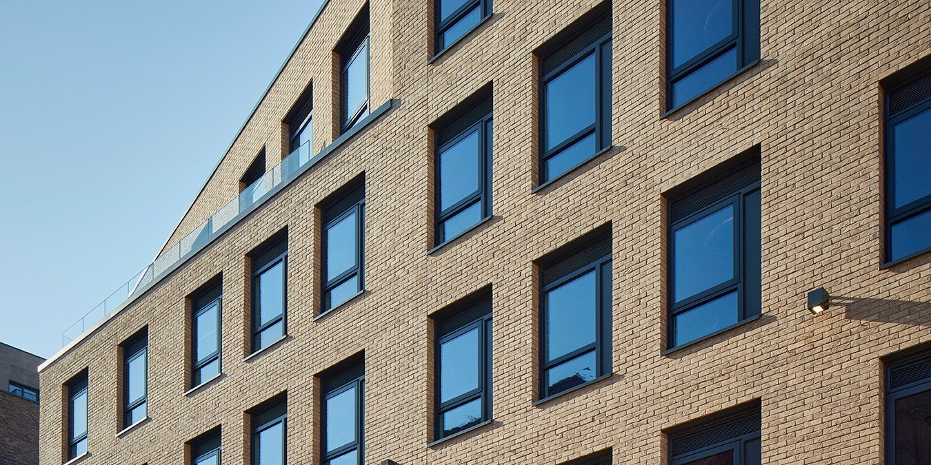 Exterior of modern office building