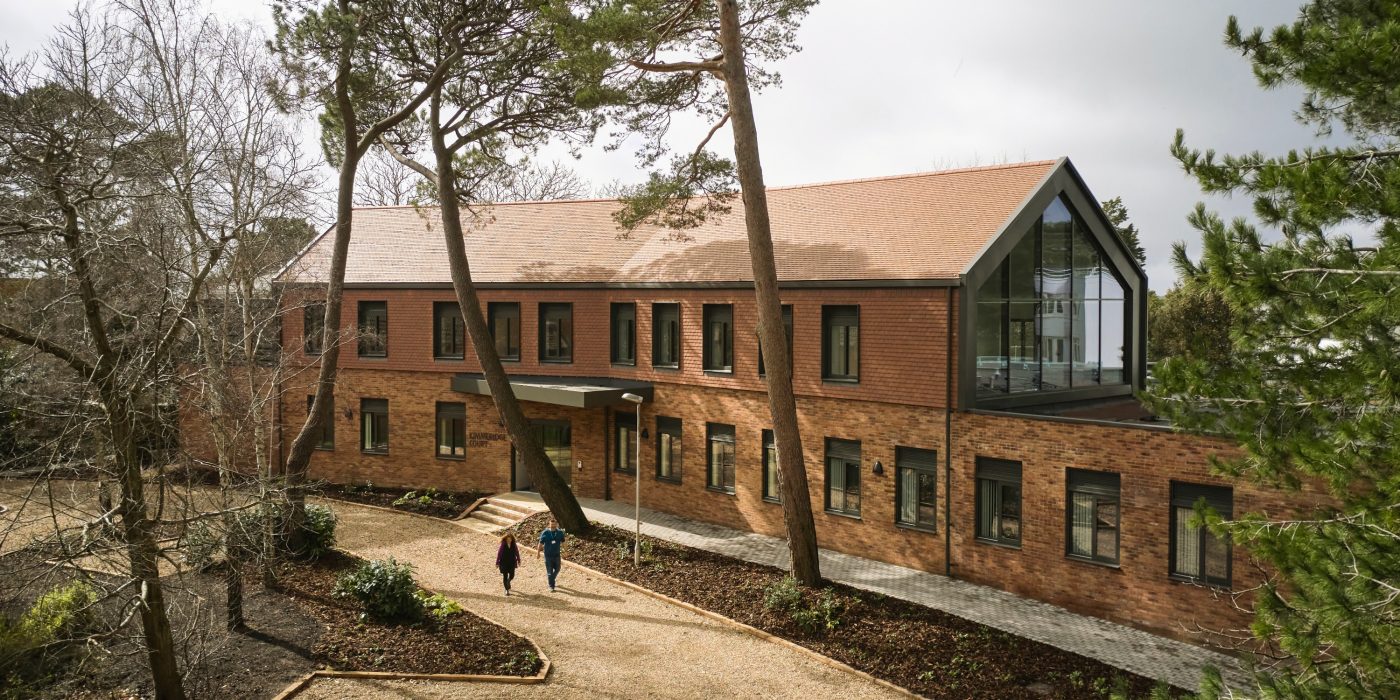 Modern healthcare facility exterior