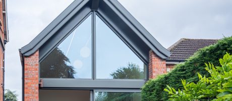 Front view of samll but modern home in Cheltenham