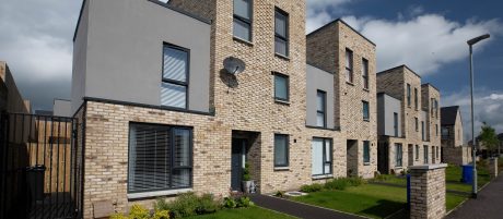 Two modern semi detached houses
