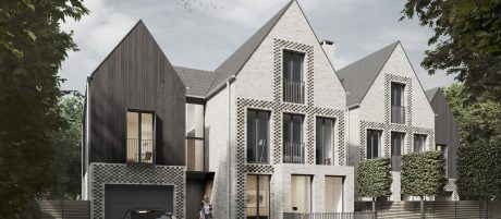 Digitally generated modern 3 storey home designed by Edmund Architects