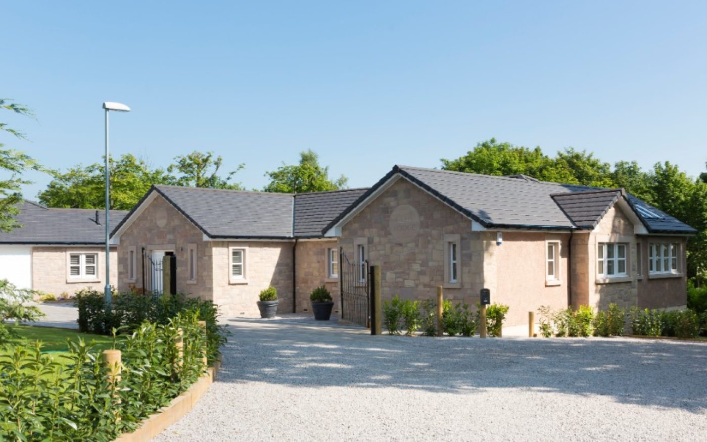 Large driveway coming up to the home in Larbert, Stirlingshire