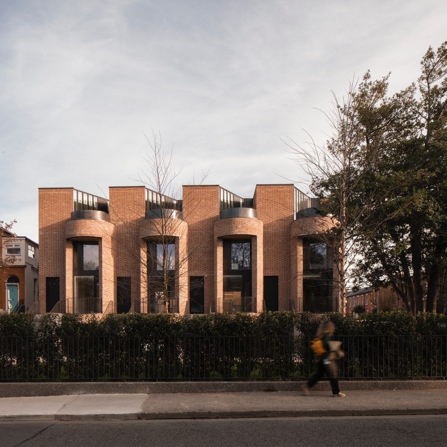 Large modern design brick terrace houses