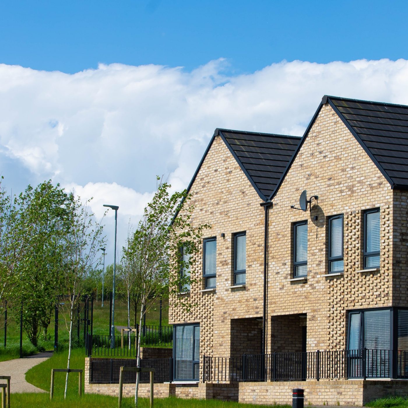Modern new build semi-detached houses