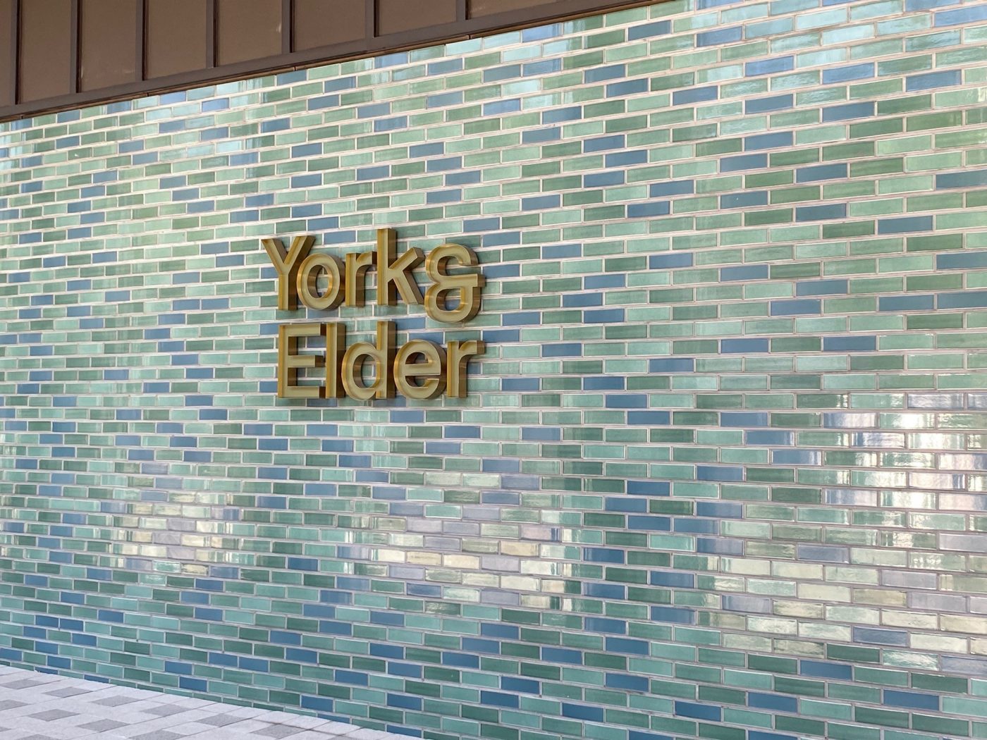 wall of green and blue Wienerberger Glazed Bricks