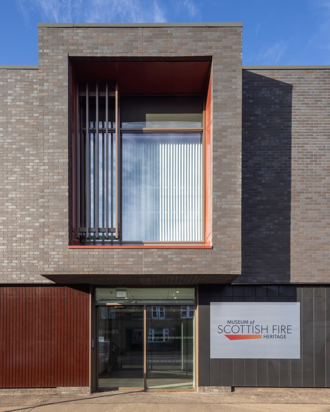 Corium facade on campus building