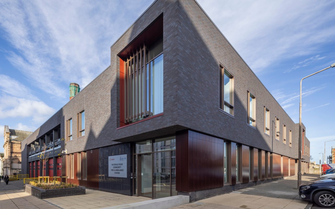 Exterior of newly renovated fire station