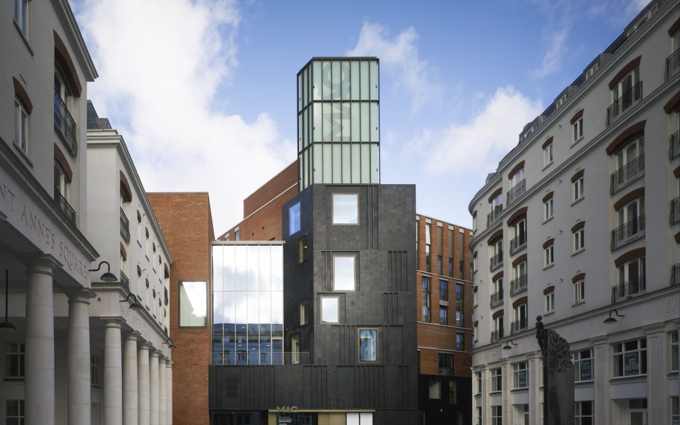 The striking contemporary MAC building