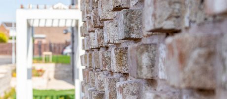Close up images of Con Mosso brick wall use for new development