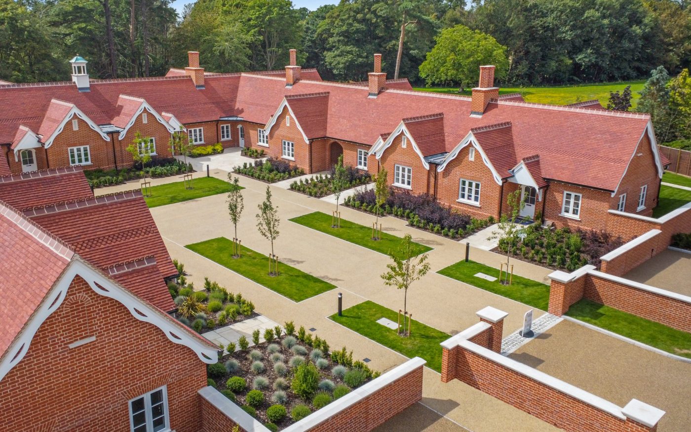 Beautiful bungalows on Painters Place with greenery and trees surrounding the development