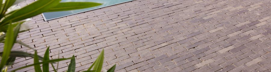 Clay paver landscaping