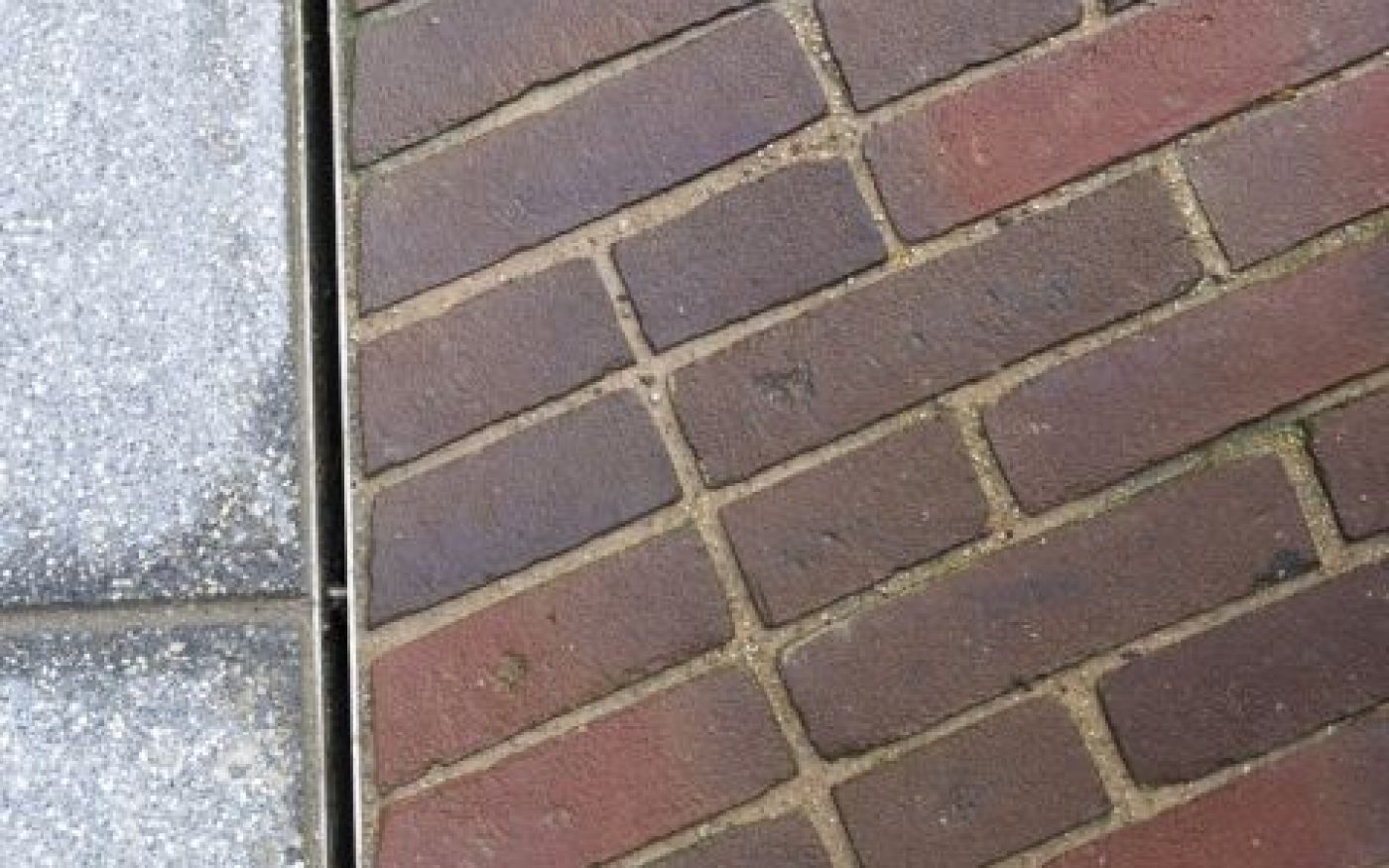 Close up of Wienerberger's red clay pavers used