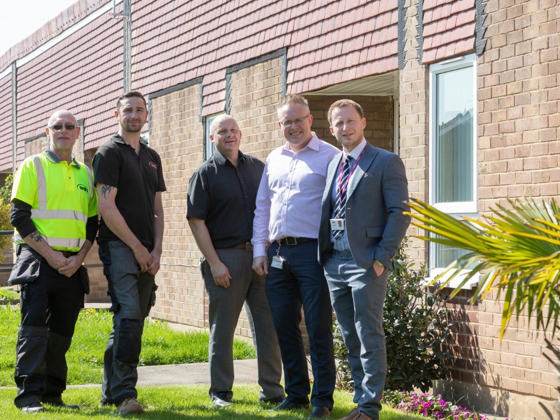 Group shot of the people who worked on the Priordale Road project