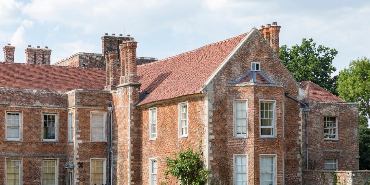 The Vyne stately home, roof renovation with Keymer tiles