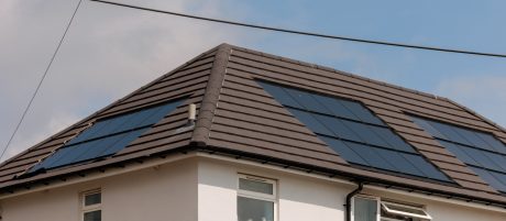 Solar panels installed on a home in Durham
